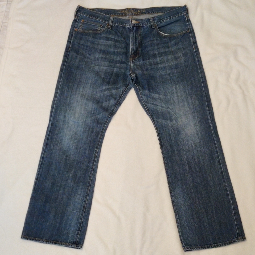 American Eagle Outfitters Men's Straight Blue Jeans